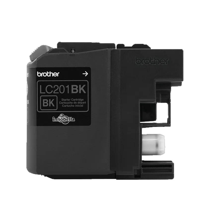 Brother Genuine LC201BK Standard-yield Black Ink Cartridge, Black, medium