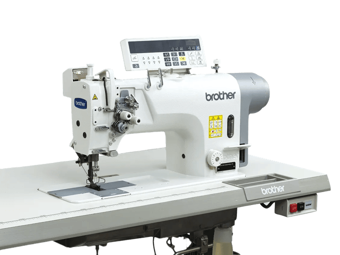 Brother industrial sewing machine with digital control panel and automatic thread trimmer