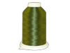 Brother olive green embroidery thread spool on white cone
