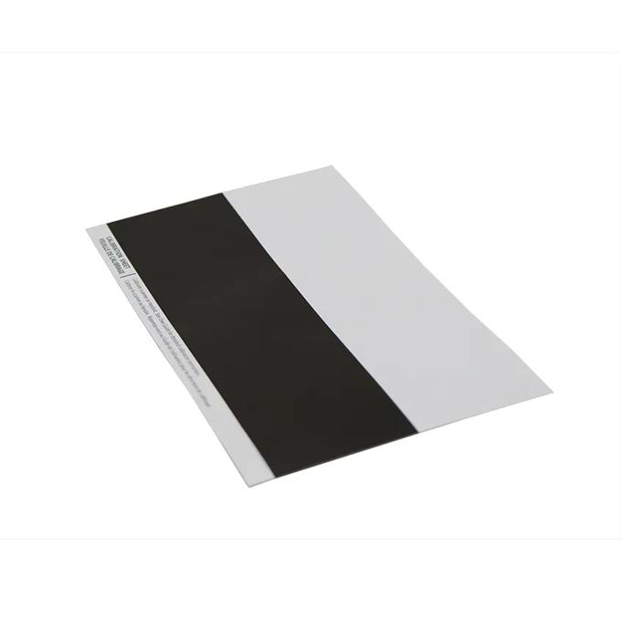 Brother scanner calibration sheet with black and gray reference panels