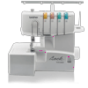 Brother 1034D serger with four-thread capability and color-coded threading guides
