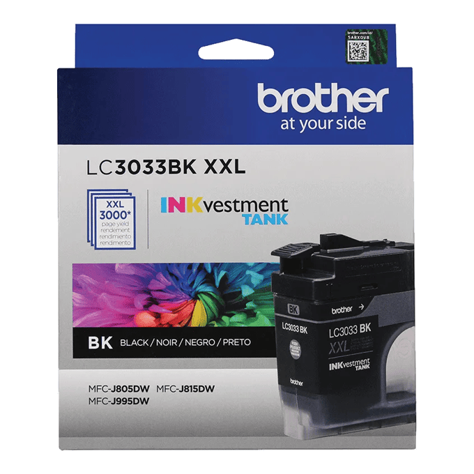 Brother Genuine LC3033BKS INKvestment Super High-yield Black Ink Cartridge, Black, large