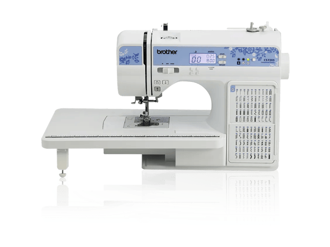 Brother CS7205 computerized sewing machine with LCD screen and built-in stitch guide