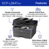 Brother DCP-L2647DW monochrome laser all-in-one printer with wireless connectivity and auto document feeder