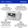 Brother MFC-J4555DW all-in-one printer with wireless connectivity and touchscreen display