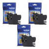 Brother LC3011BK black ink cartridge bundle with 200-page yield