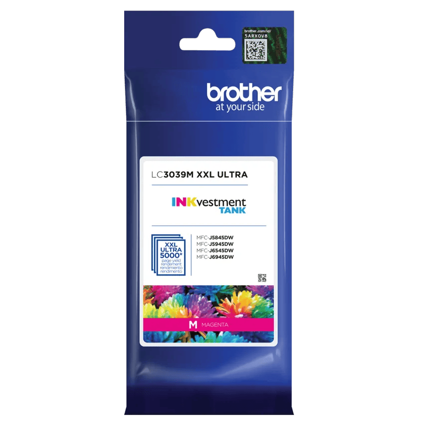 Brother LC3039M XXL ultra high-yield magenta ink cartridge in packaging