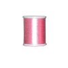 Brother pink metallic embroidery thread spool on white background