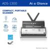Brother ADS1300 Compact Desktop Scanner, , small