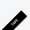 Cinta de etiquetas laminada Brother TZE-335 blanco sobre negro, ancho 12 mm