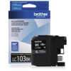 Brother LC103BK high-yield black ink cartridge with 600-page yield for MFC printers