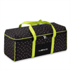 Brother ScanNCut DX carrying tote bag in black with lime green handles and white triangle pattern