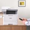Brother MFC-L5715DW monochrome laser all-in-one printer with mobile printing on office desk