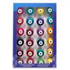 Brother embroidery thread spool set with 24 vibrant colors in organized display case