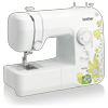 Brother SM1704 sewing machine with yellow and green floral design on white body