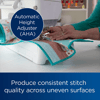 Brother sewing machine with automatic height adjuster feature for quilting