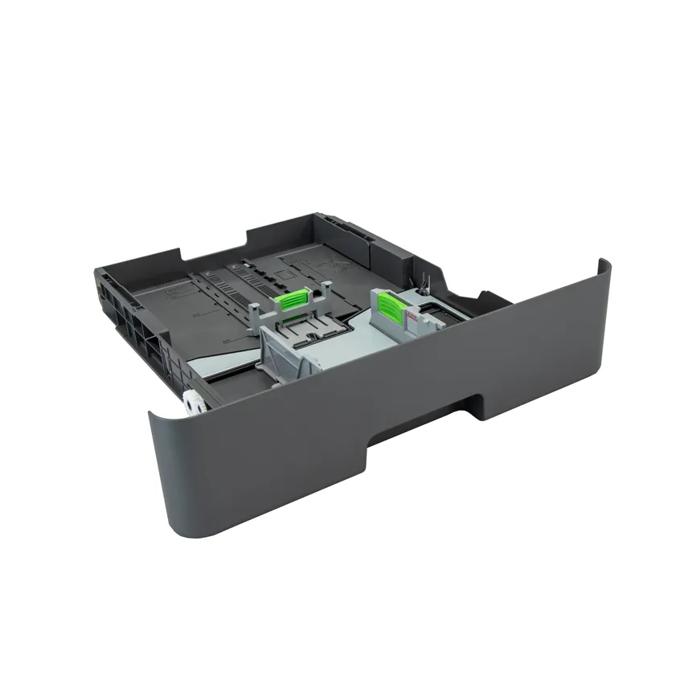 Brother printer paper tray with dual-cassette loading mechanism and green release levers