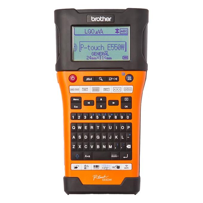 Rotuladora Brother P-touch con teclado QWERTY y pantalla a color