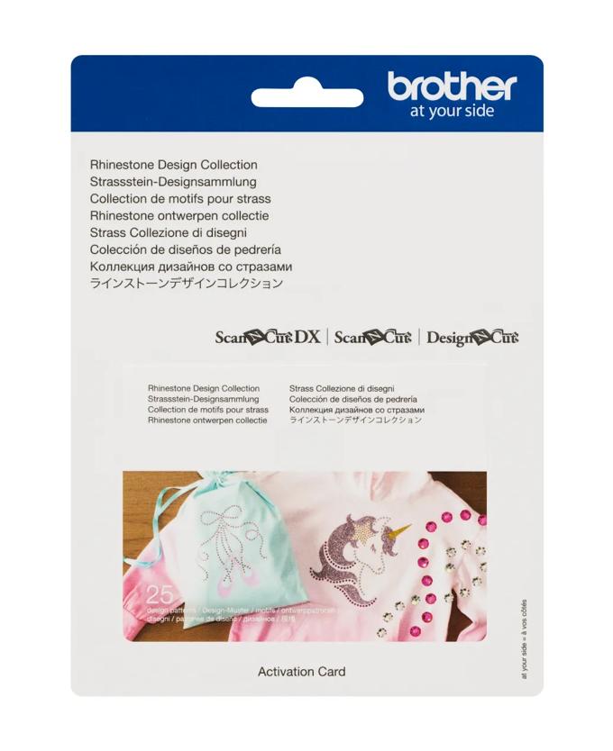Brother rhinestone design collection activation card for ScanNCut machines with 25 patterns
