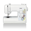 Brother SM1738D sewing machine with Disney Princess faceplate featuring Snow White, Cinderella, and Aurora