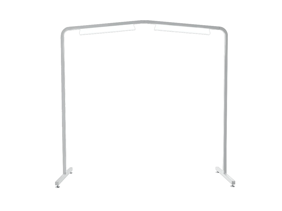 Brother SAQCFLT52 quilting frame with adjustable legs and white finish