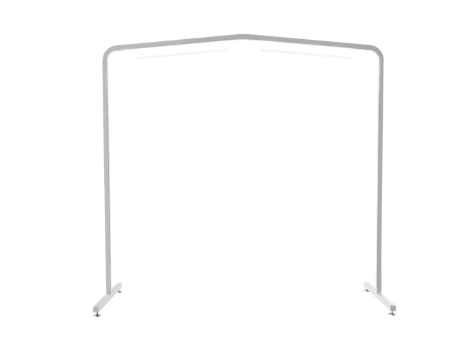 Brother SAQCFLT52 quilting frame with adjustable legs and white finish