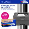 Brother RHLL2420DW Wireless Compact Monochrome Laser Printer with Duplex Printing, Refurbished, , small