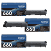 Brother TN660 high-yield toner cartridge with packaging for laser printers