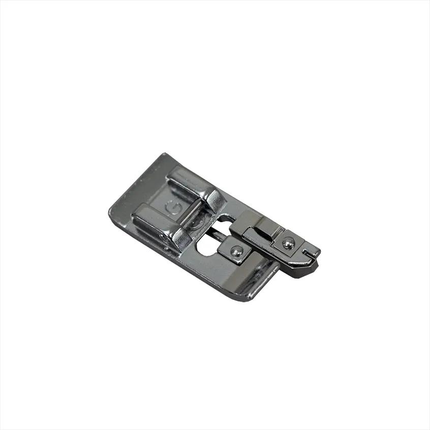 Brother sewing machine metal presser foot attachment with adjustable guide