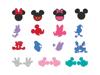 Siluetas e íconos de personajes Disney en varios colores para máquina de corte Brother ScanNCut