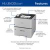 Brother HL-L8430CDWT color laser printer with touchscreen, wireless connectivity, and dual paper trays