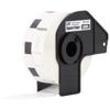 Brother DK-1221 23mm square paper label roll in black cartridge