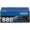 Brother TN880 super high-yield toner cartridge packaging in blue and black