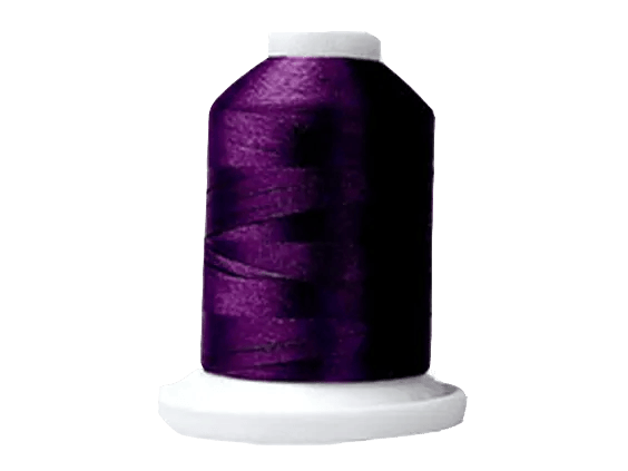 Brother purple embroidery thread spool on white cone base
