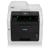 Brother MFC-9340CDW all-in-one color laser printer with wireless connectivity and touchscreen