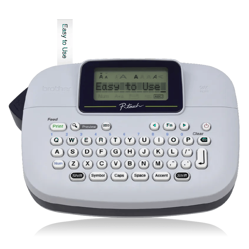 Brother P-touch label maker with QWERTY keyboard and easy-to-use LCD screen
