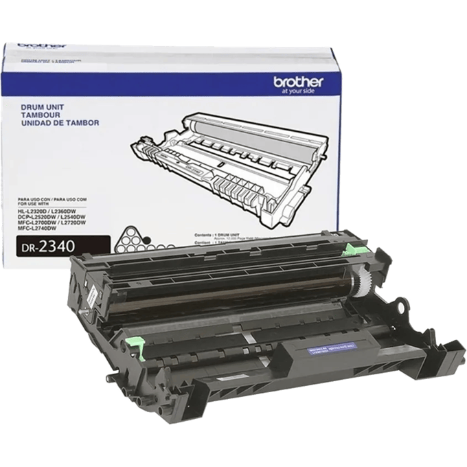 Unidad de tambor Brother DR-2340 con empaque para impresoras láser
