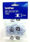 Brother SA156 bobbin canister spool pack with 10 clear plastic bobbins for sewing machines