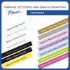 Cintas de etiquetas laminadas Brother P-touch en varios colores y tamaños, 12 mm