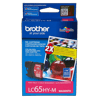 Brother LC65HY-M high-yield magenta ink cartridge package with Innobella technology