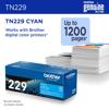 Brother Genuine TN229XLY High Yield Yellow Toner Cartridge, Cyan, small