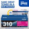 Brother Genuine TN310M Standard-yield Magenta Toner Cartridge, , small