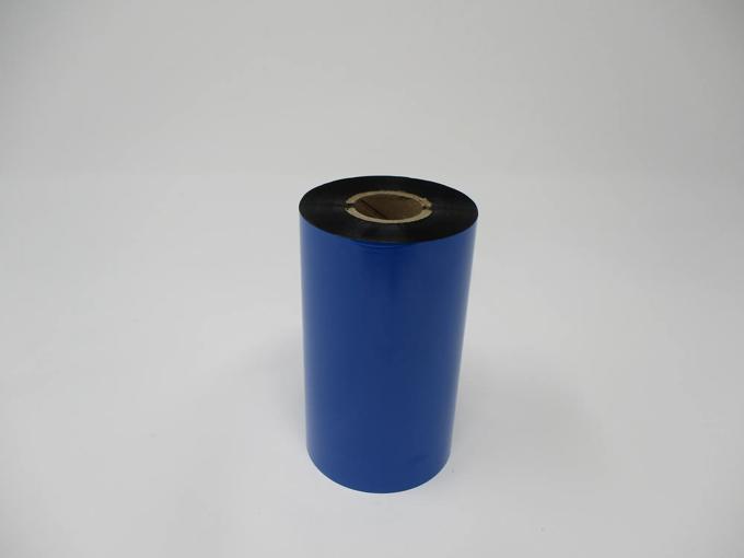 Brother thermal transfer ribbon roll in blue with black ink coating
