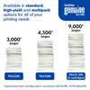 Brother Genuine toner cartridge yield comparison showing standard, high-yield, and multipack options