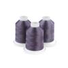 Brother embroidery thread spools in satellite grey on white background