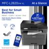Brother MFC-L2820DW XL monochrome laser all-in-one printer with wireless connectivity