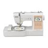Brother LB5500 embroidery and sewing machine with touchscreen and floral design in hoop
