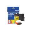Brother Genuine LC504BKS Standard Yield Black Ink Cartridge, Yellow, small