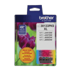 Brother LC30133PKS XL high-yield ink cartridge value pack in cyan, magenta, and yellow