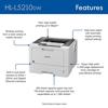 Brother HL-L5210DW Business Wireless Monochrome Laser Printer with Duplex Printing, , small